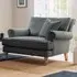 Faro Snuggle Chair with Scatter Cushions - Grey, Slub Weave