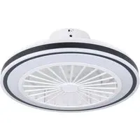 Almeria Compact Ceiling Fan with Light - White