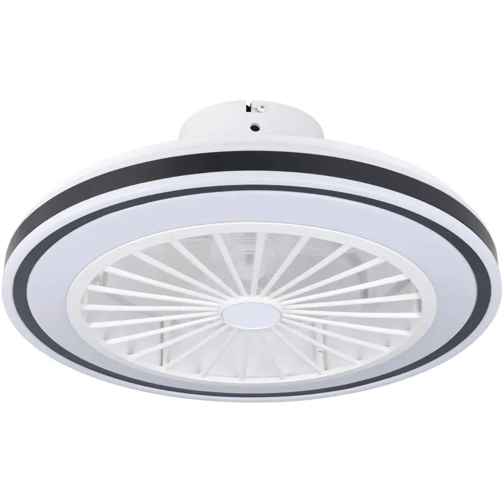 Almeria Compact Ceiling Fan with Light - White image