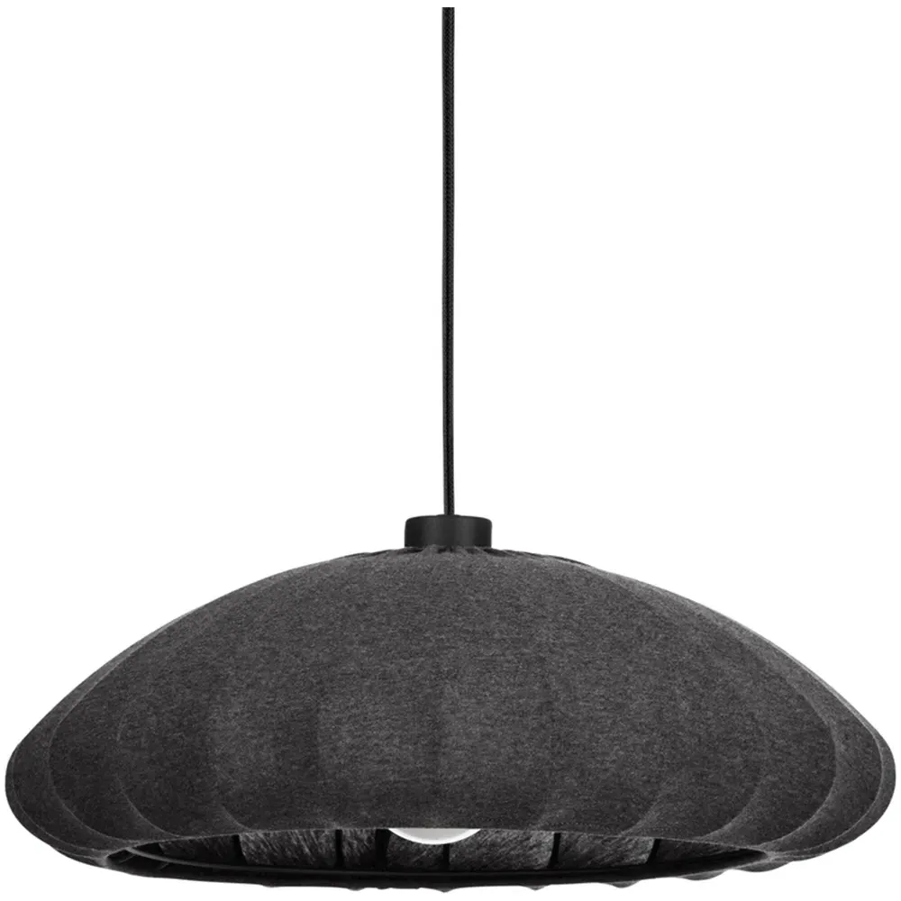 Barlaston Pendant Light - Black, Fabric
