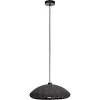 Barlaston Pendant Light - Black, Fabric