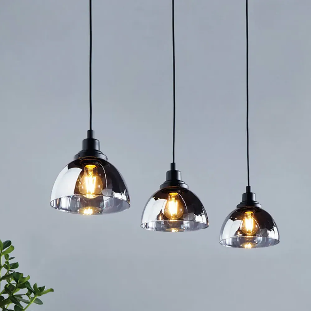 Beleser 3-Light Pendant Light - Black, Steel