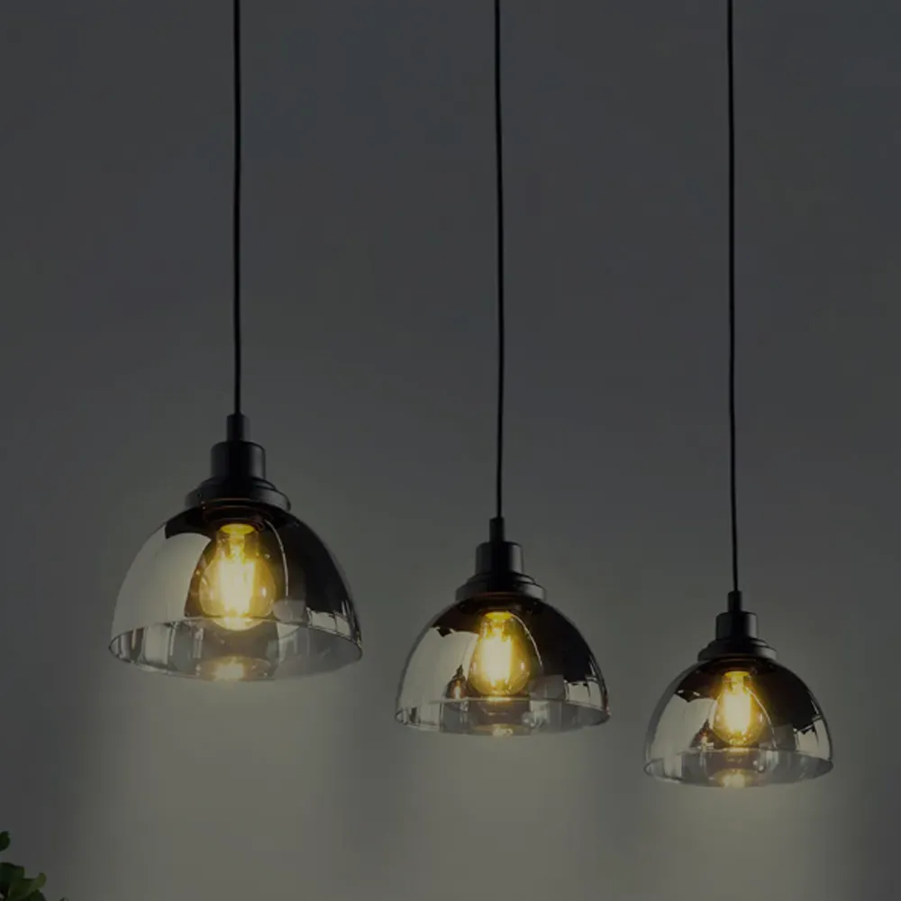 Beleser 3-Light Pendant Light - Black, Steel
