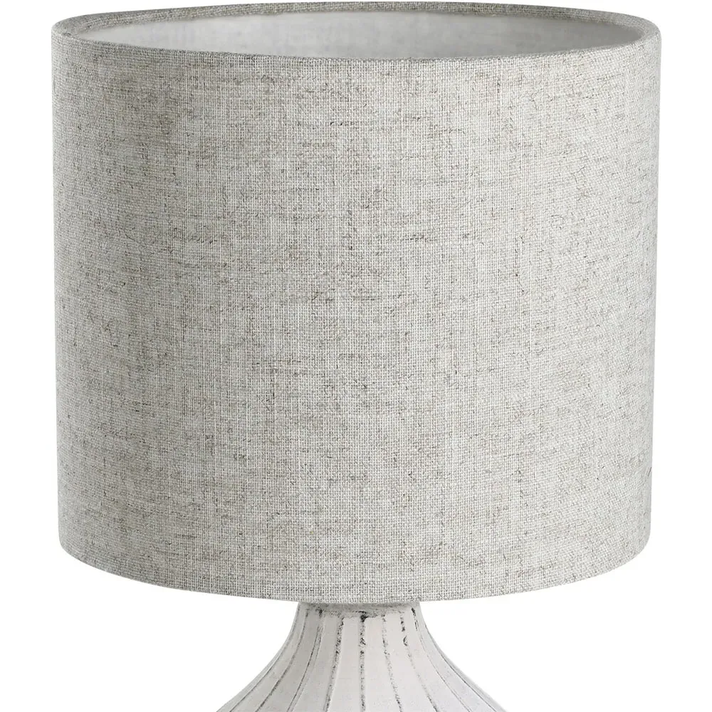 Bellariva 3 Round Table Lamp - White, Ceramic