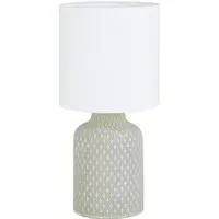 Bellariva Curved Table Lamp - Grey, Ceramic