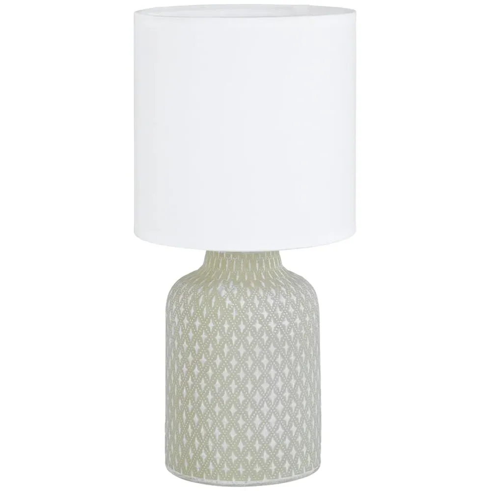 Bellariva Curved Table Lamp - Grey, Ceramic