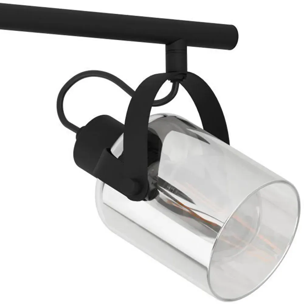 Berregas 3 Lamp Spotlight - Smoked, Black Metal