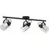 Berregas 3 Lamp Spotlight - Smoked, Black Metal