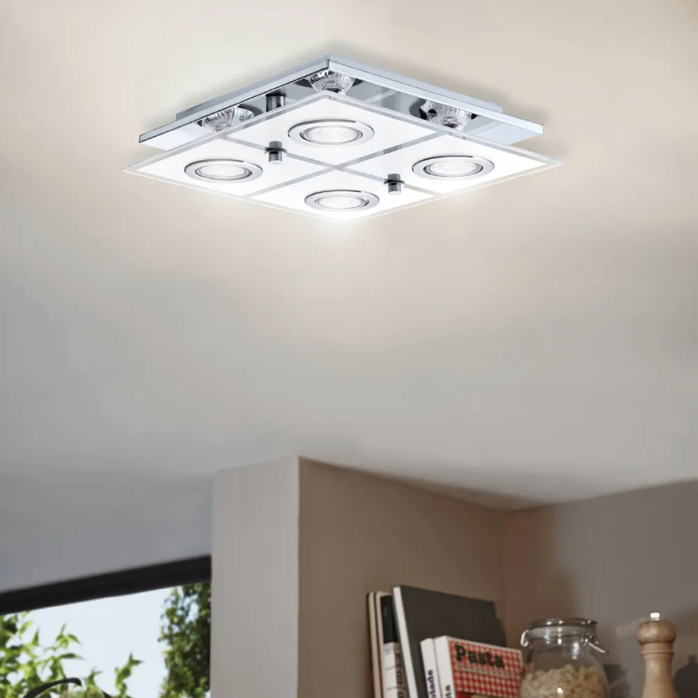 Cabo 4 Light LED Ceiling Light - Chrome