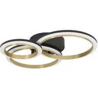 Calliera Circle LED Ceiling Light - Black, Steel