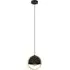 Callow Round Pendant Light - Black, Wood