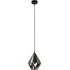 Carlton 1 Diamond-Shaped Pendant Light - Black, Metal
