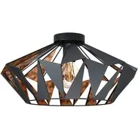 Carlton 6 Diamond-Shaped Ceiling Light - Black, Copper