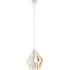 Carlton Diamond-Shaped Pendant Light - White, Metal