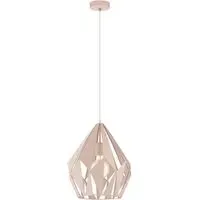 Carlton P Geometric Pendant Light - Apricot