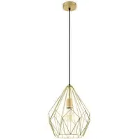 Carlton Wired Pendant Light - Gold, Steel