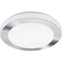 Carpi Round LED Ceiling Light IP44 - Chrome, Steel