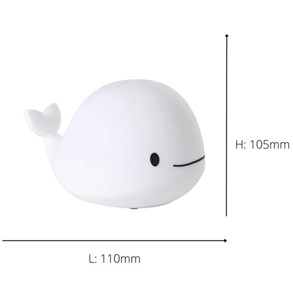 Castellino Whale Table Lamp - White