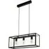 Charterhouse 3L Caged Pendant Light - Black