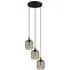 Chisle 3 Light LED Steel Pendant Light - Black