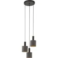 Concessa 1 Cluster Pendant Light - Cappuccino, Fabric