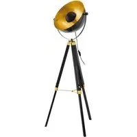 Covaleda Adjustable Floor Lamp - Black, Gold