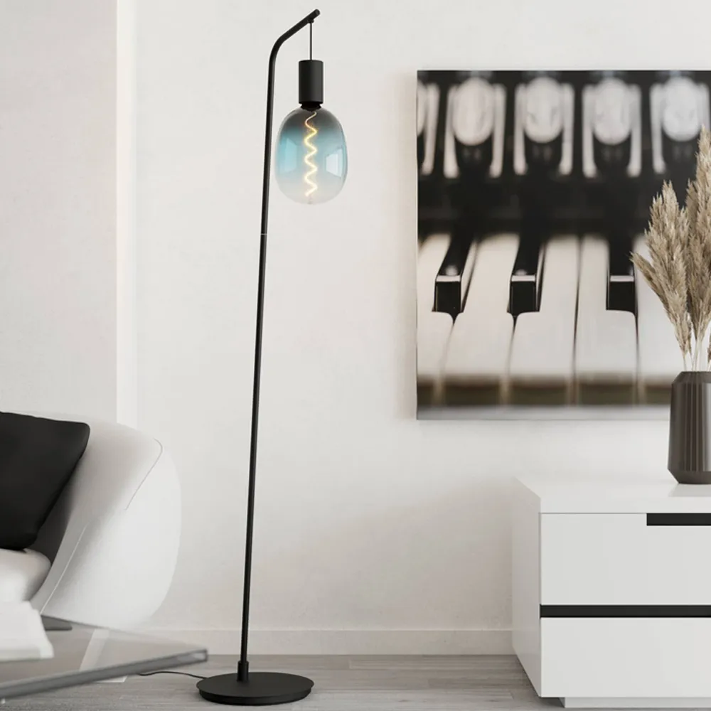 Cranley Floor Lamp - Black, Steel