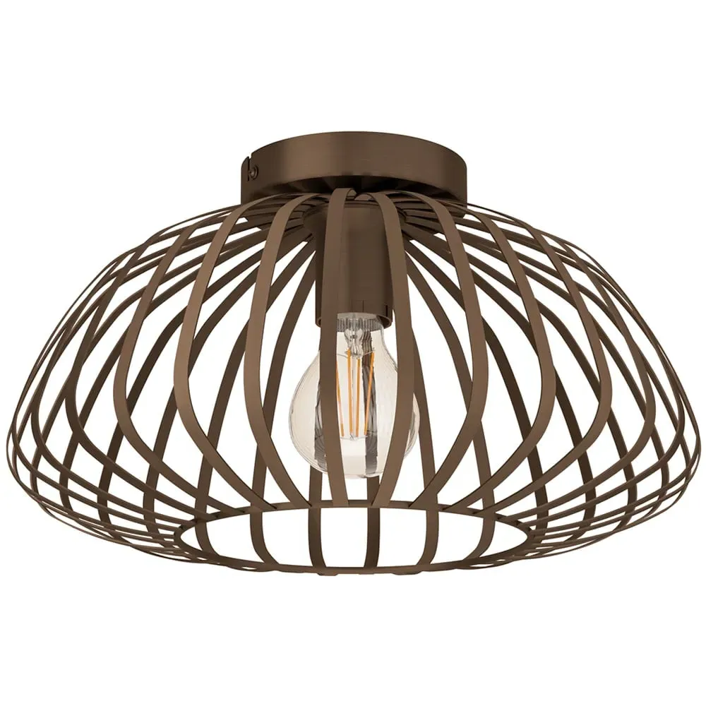 Espinal Caged Ceiling Light - Bronze, Steel