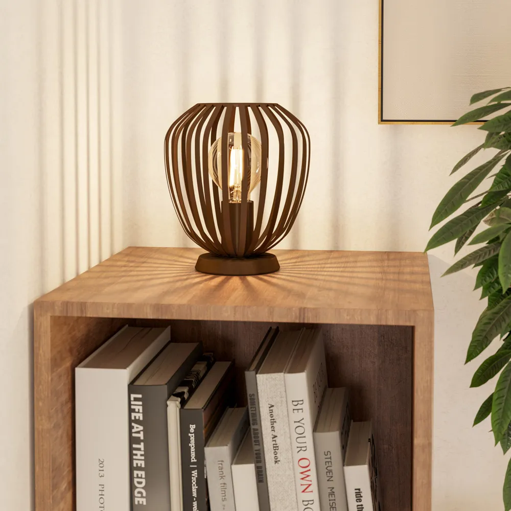 Espinal Caged Table Lamp - Bronze, Steel