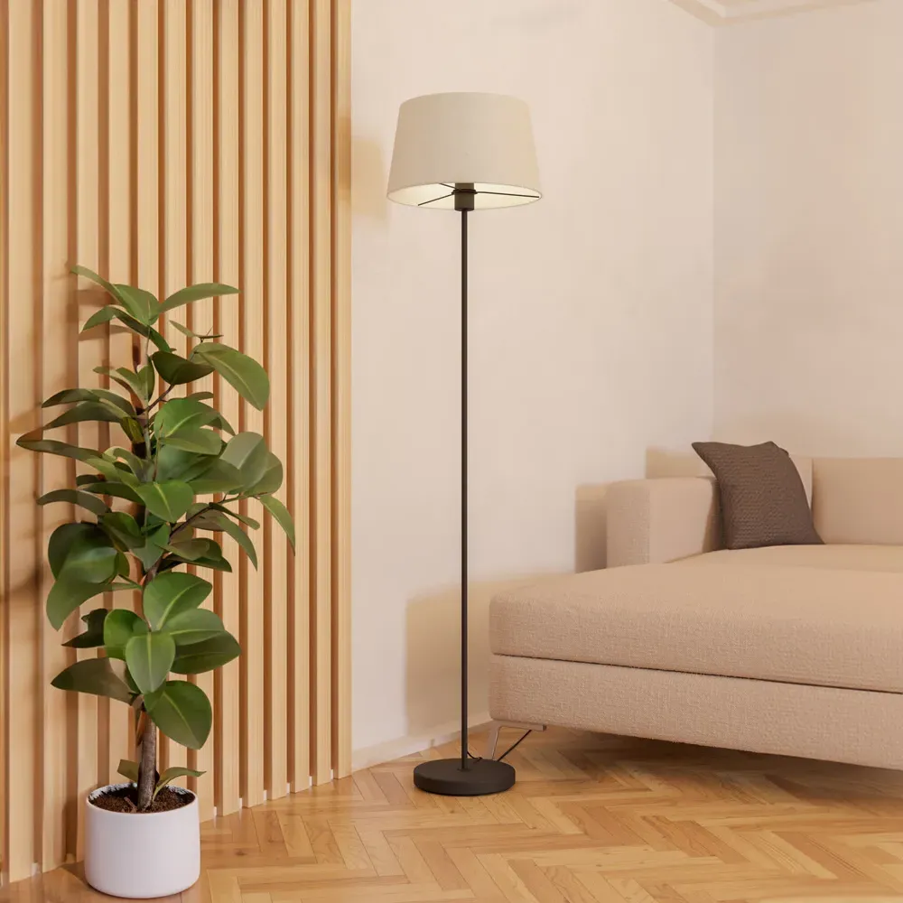 Febres Floor Lamp - White, Steel