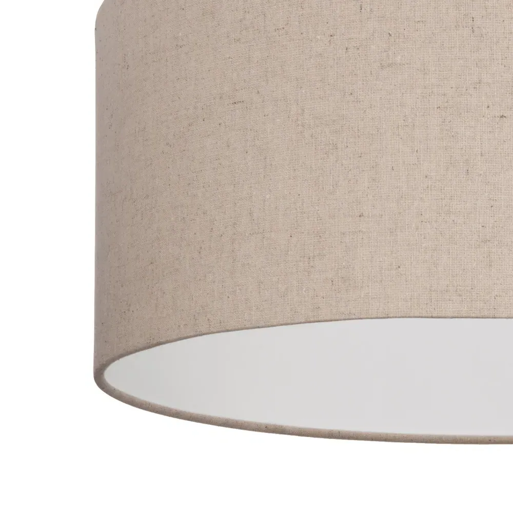 Feniglia Drum Ceiling Light - Beige, Linen