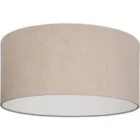 Feniglia Drum Ceiling Light - Beige, Linen