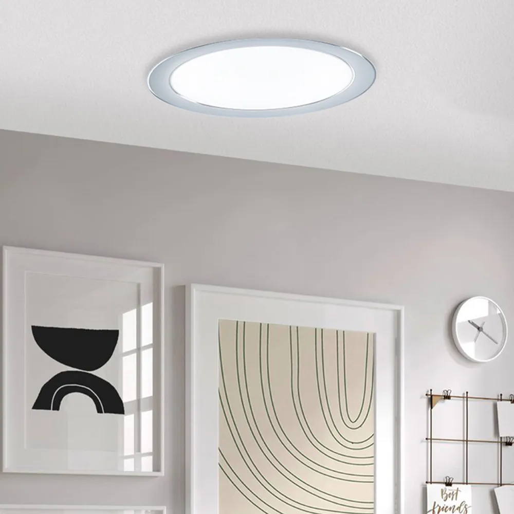 Fueva 5 Recessed LED Ceiling Light - Chrome, Steel