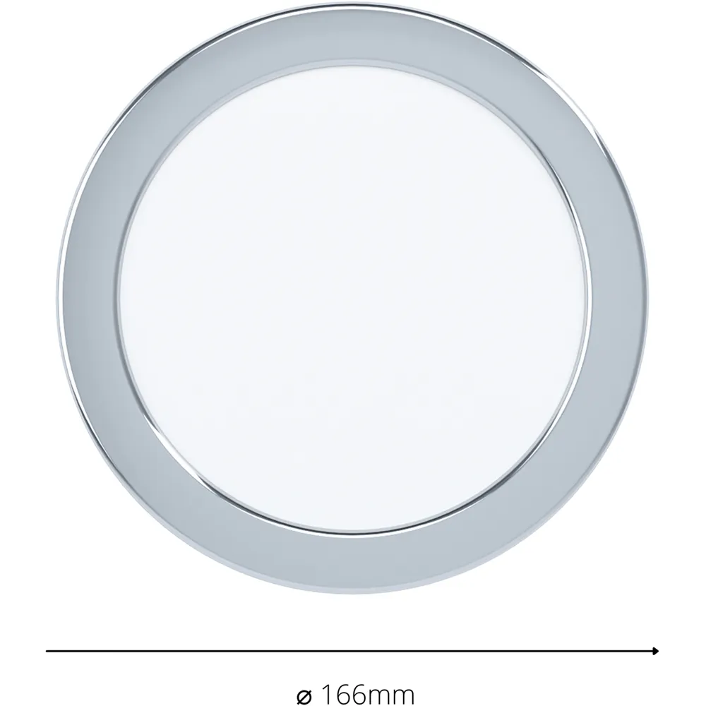 Fueva 5 Recessed LED Ceiling Light - Chrome, Steel