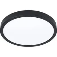 Fueva-Z Round Smart LED Ceiling Light - Black, Metal