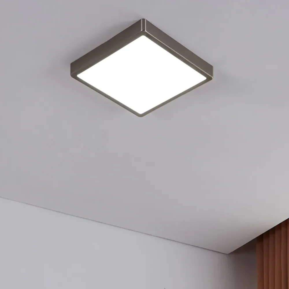 Fueva-Z Square Smart LED Ceiling Light - Silver, Metal