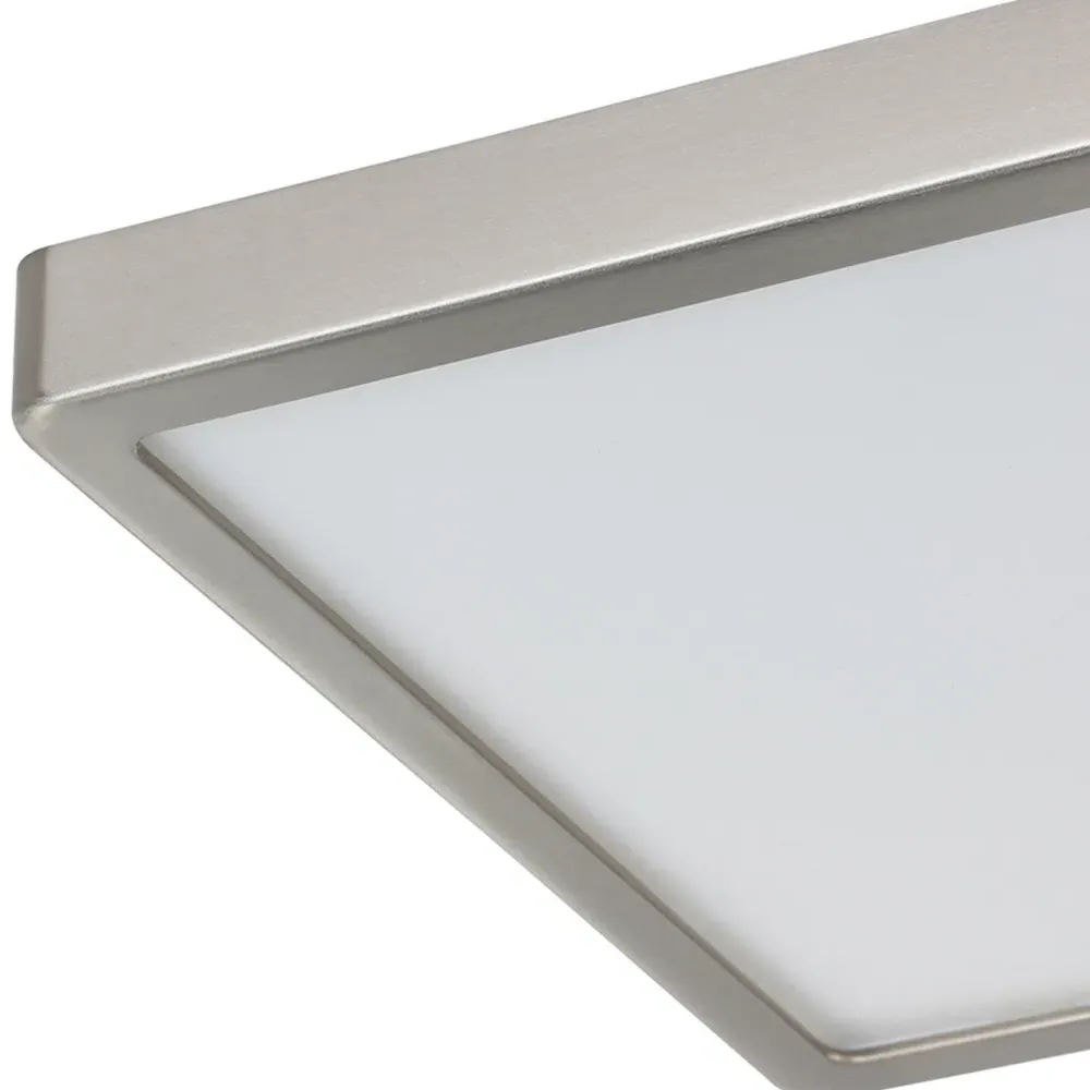Fueva-Z Square Smart LED Ceiling Light - Silver, Metal