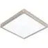 Fueva-Z Square Smart LED Ceiling Light - Silver, Metal