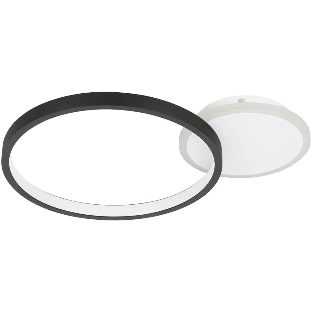 Gafares LED Round Flush Light - Black, Metal image