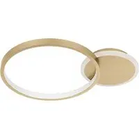 Gafares LED Round Flush Light - Gold, Metal