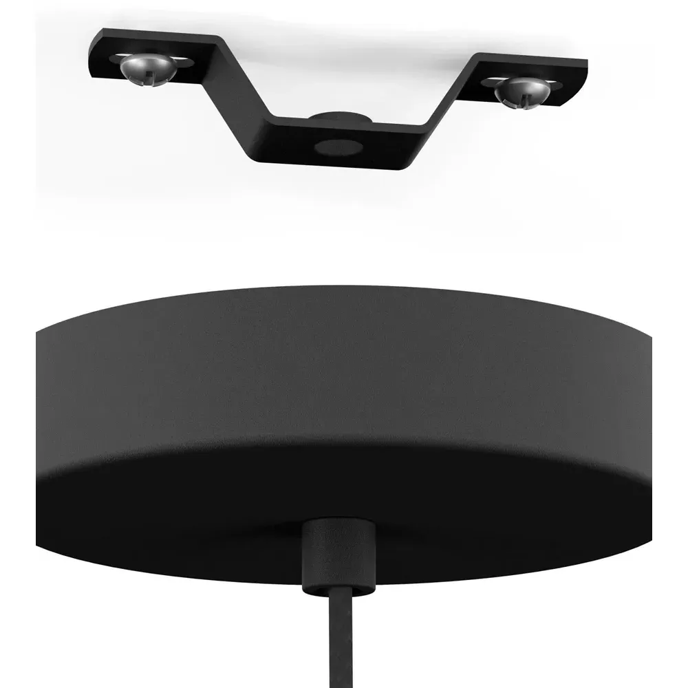 Grizedale Conical Pendant Light - Black, Steel