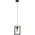 Libertad Caged Pendant Light - Black, Wood