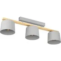 Mariel 3-Light Ceiling Light - Grey, Wood