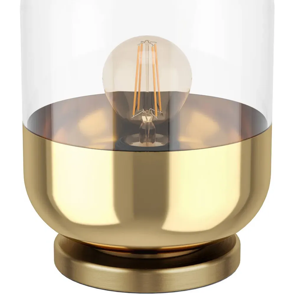 Maryvilla Table Lamp - Gold and Clear, Glass