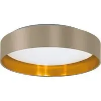 Maserlo Round Ceiling Light - Cappuccino, Fabric