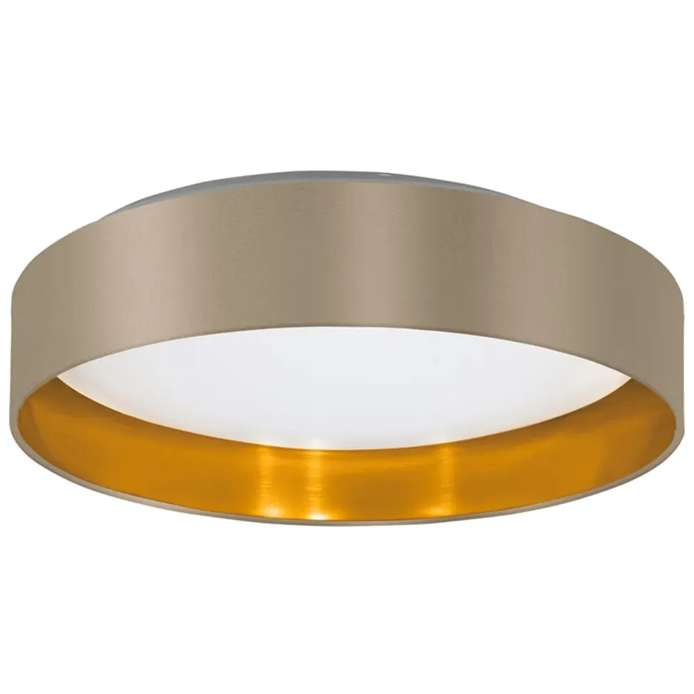 Maserlo Round Ceiling Light - Cappuccino, Fabric image