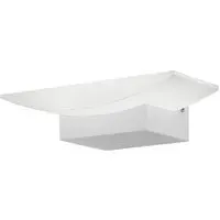 Metrass Uplighter LED Wall Light - White, Aluminium