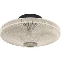 Midsumer Fabric Ceiling Light - Black, Steel
