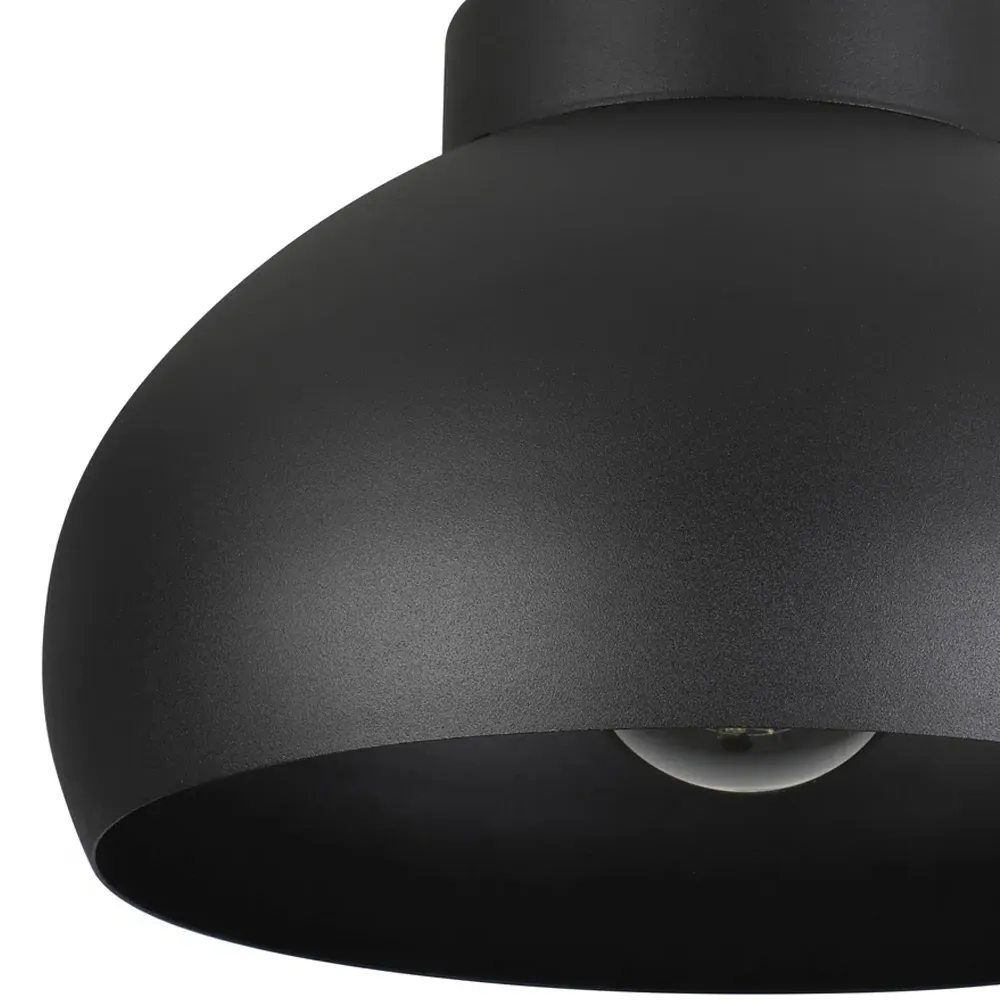 Mogano2 Round Ceiling Light - Black, Metal
