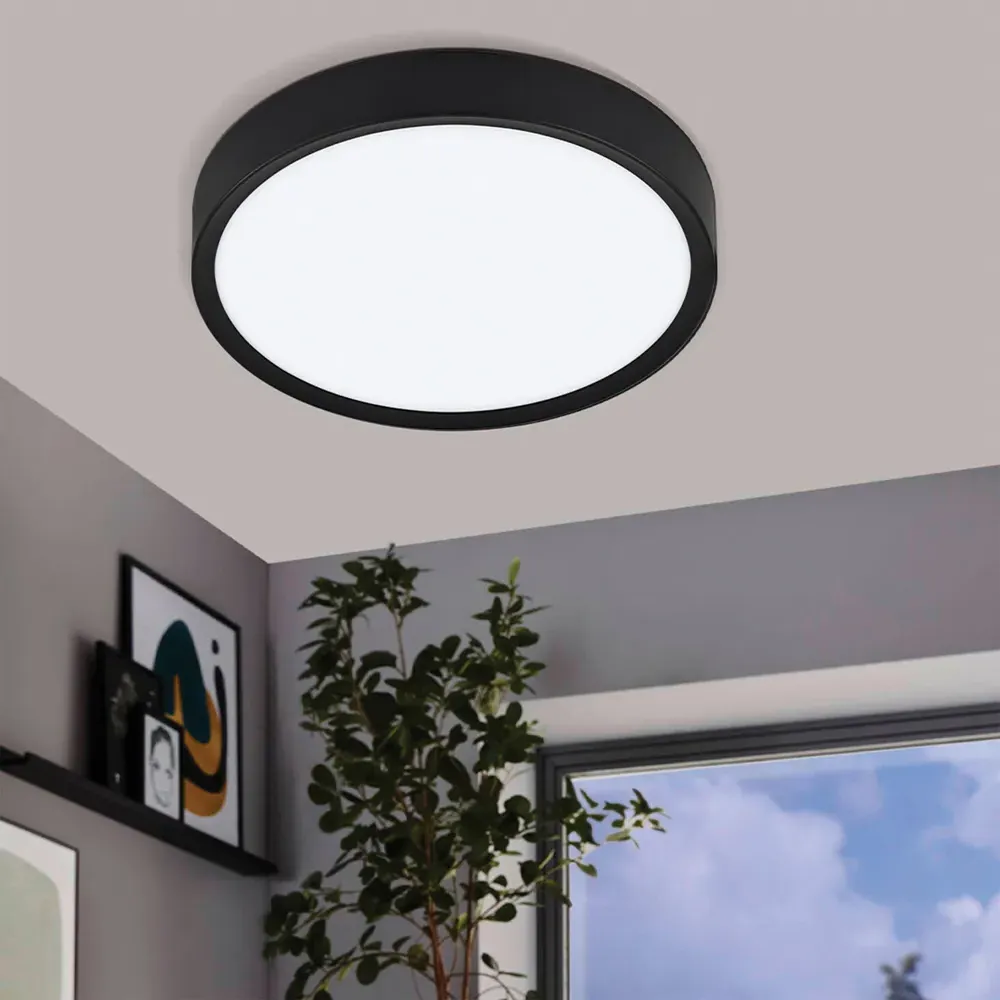 Musurita LED Ceiling Light - Black, Plastic